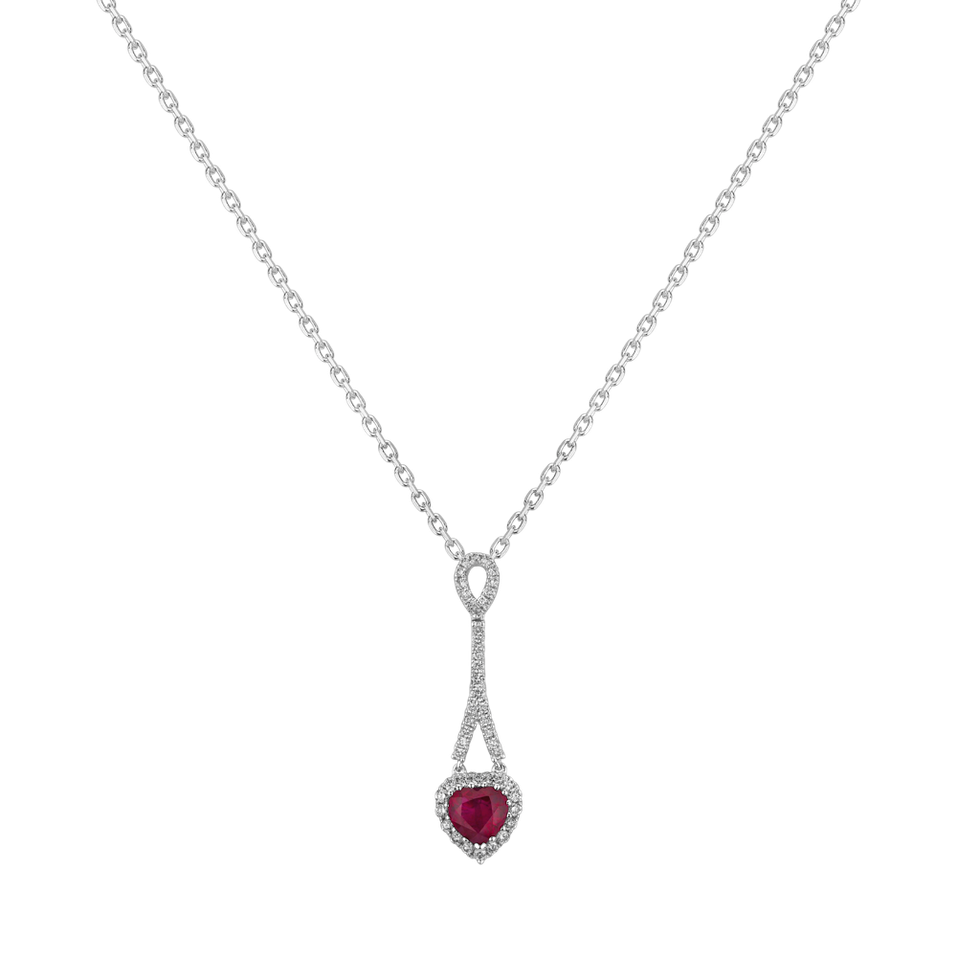 Diamond pendant with Ruby Archaic