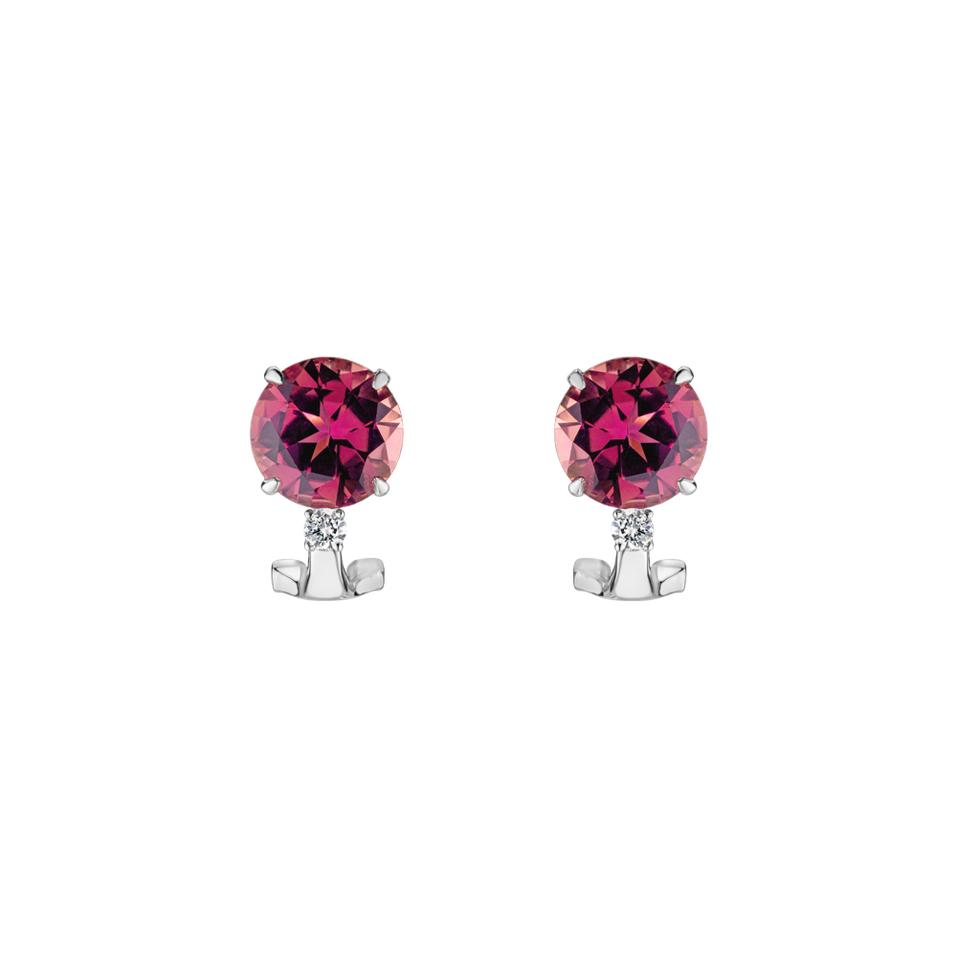 Diamond earrings with Tourmaline Molly