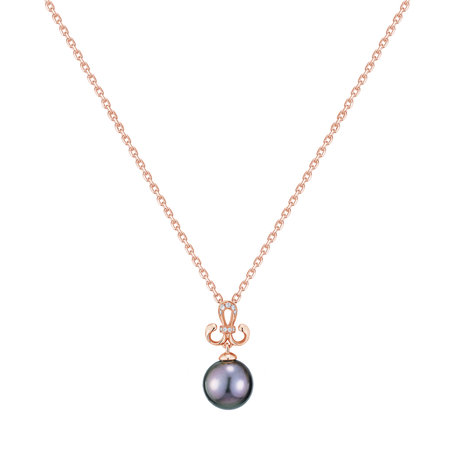 Diamond pendant with Pearl Royal Pearl