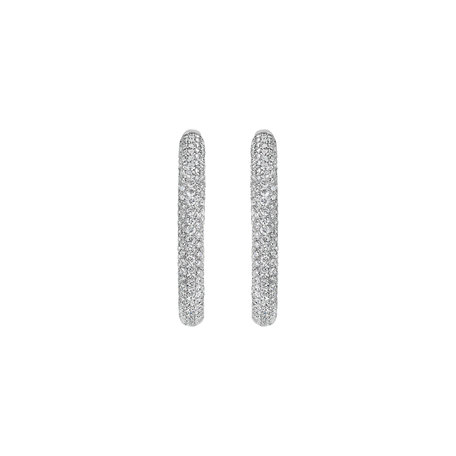 Diamond earrings Sparkling Circle