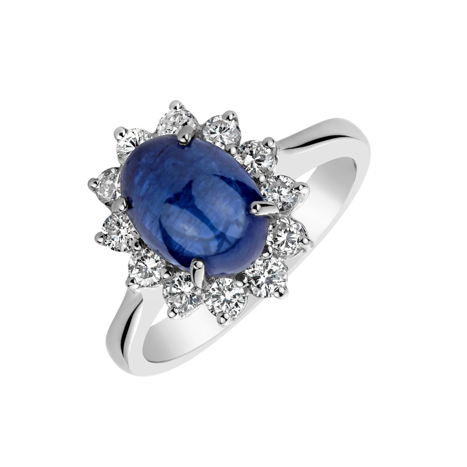 Diamond ring with Sapphire Private Ride