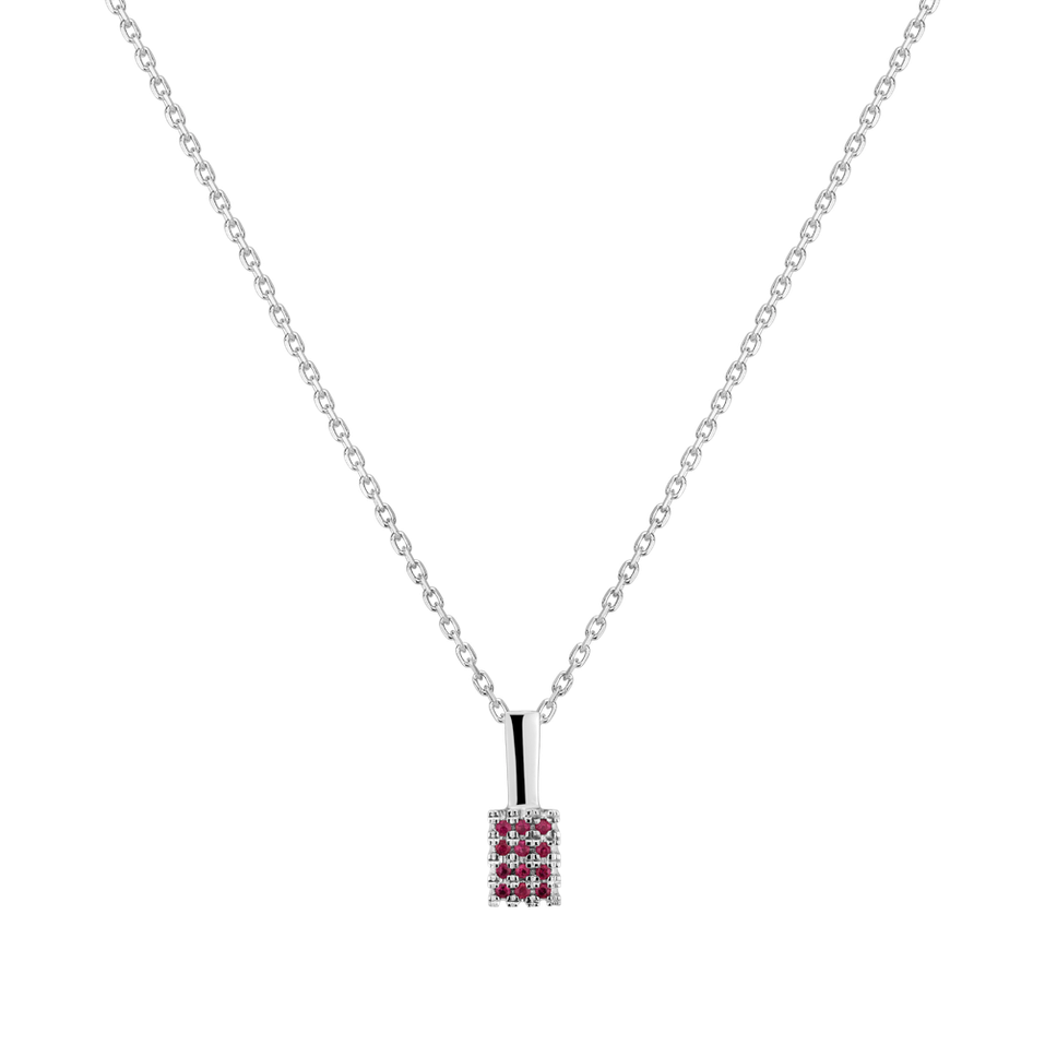 Pendant with Ruby Diabolical Mosaic