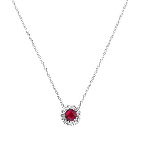 Diamond necklace with Ruby Red Secret