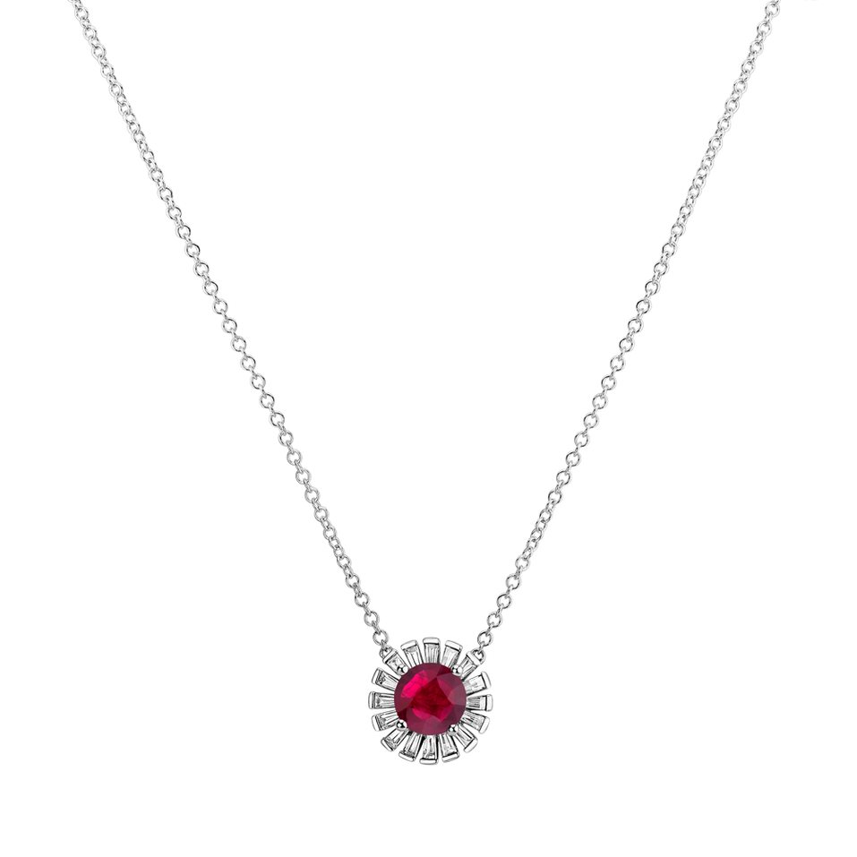 Diamond necklace with Ruby Red Secret