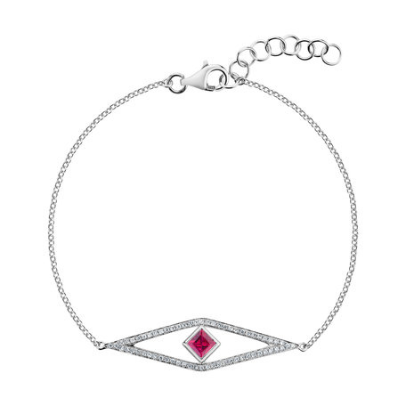 Diamond bracelet with Ruby Nazario