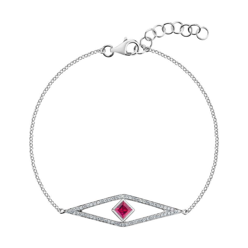 Diamond bracelet with Ruby Nazario