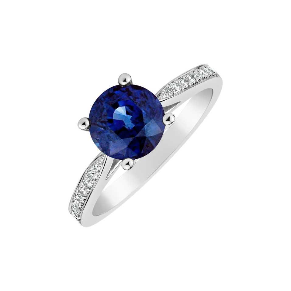 Diamond ring with Sapphire Sin Secret