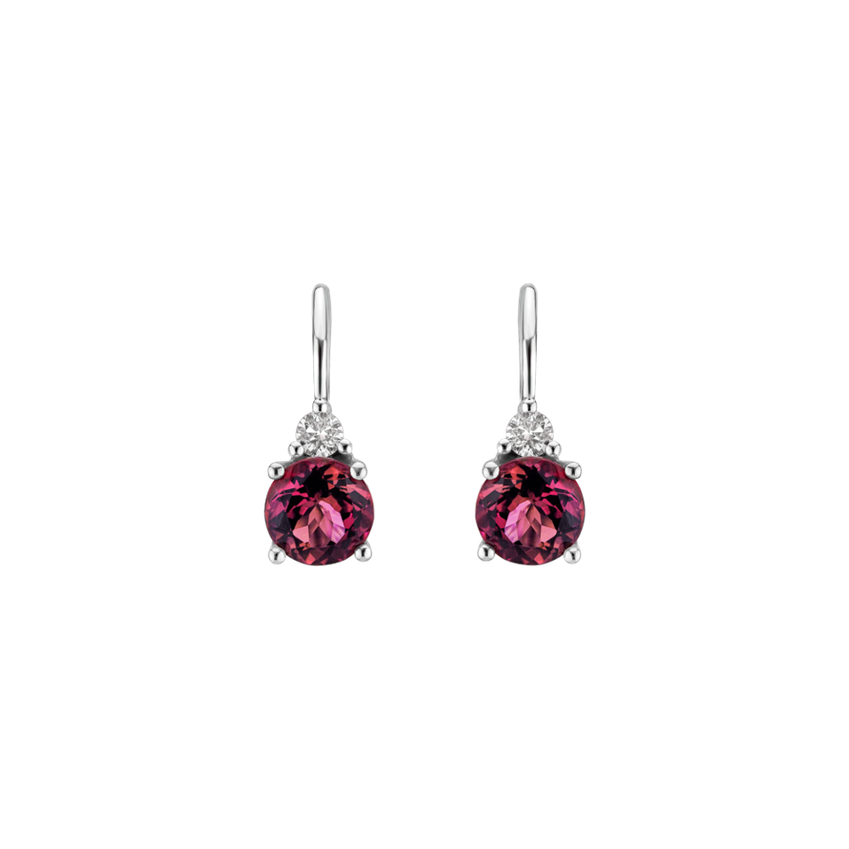 Diamond earrings with Tourmaline Dream Sin