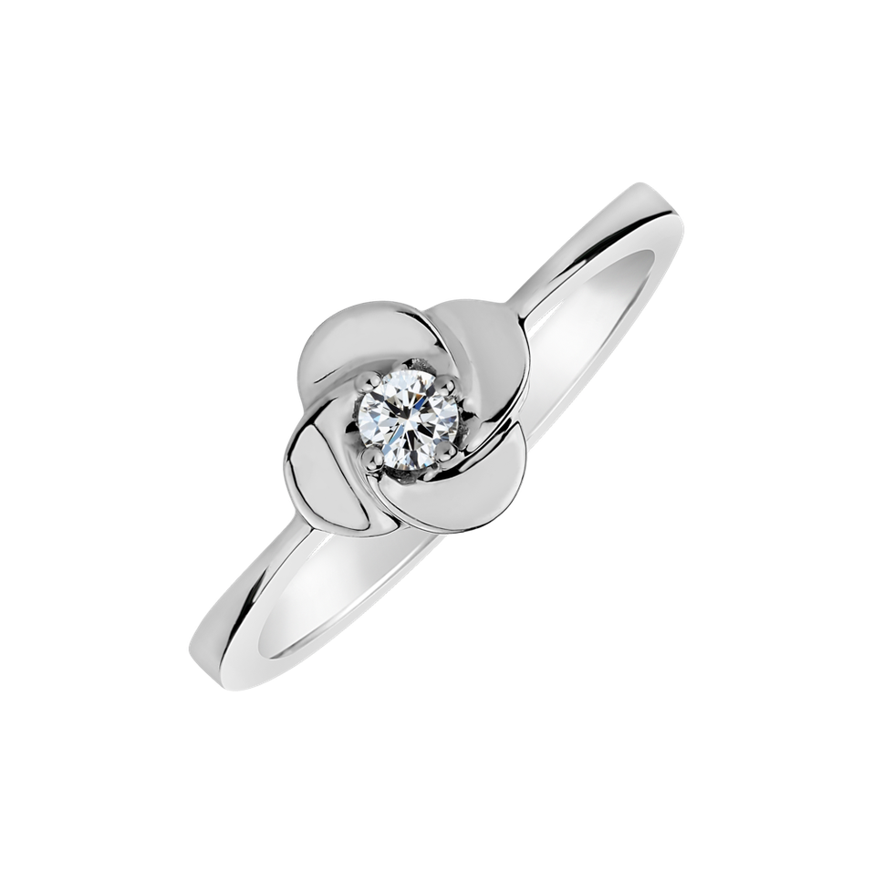 Diamond ring Faith Flower