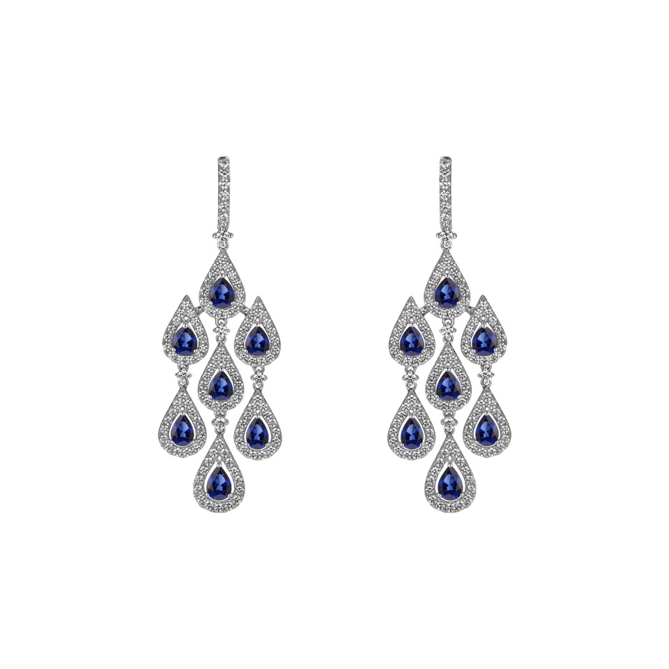 Diamond earrings and Sapphire Mephisto Dream