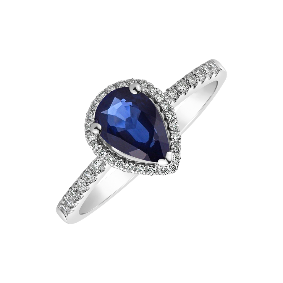 Diamond ring with Sapphire Kalimdor