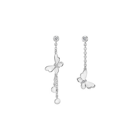 Diamond earrings Butterfly Lullaby