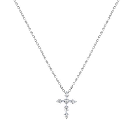 Diamond necklace Sparkling Cross