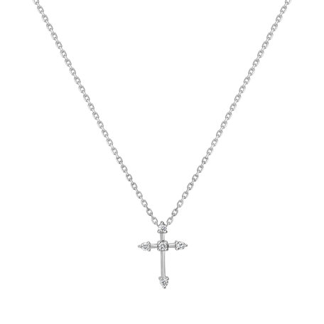 Diamond necklace Shiny Cross