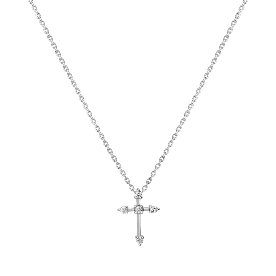 Diamond necklace Shiny Cross