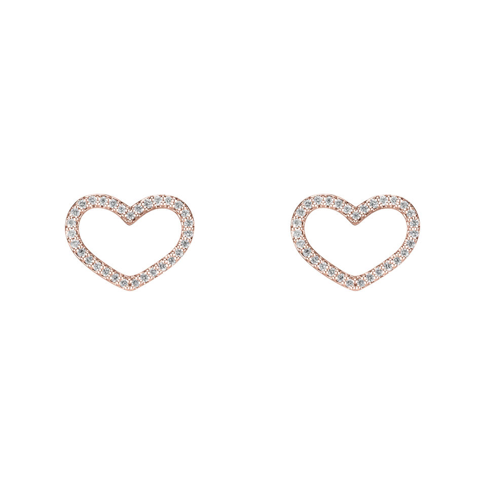 Diamond earrings Shiny Hearts