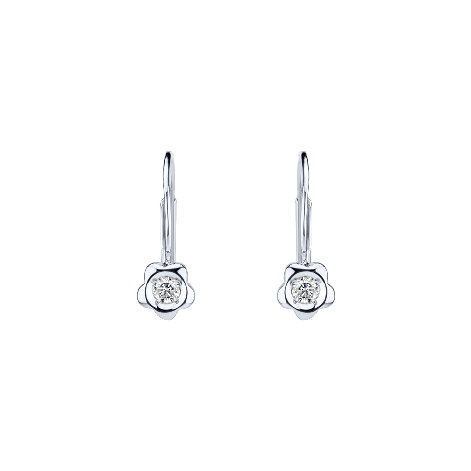 Diamond earrings Flowers