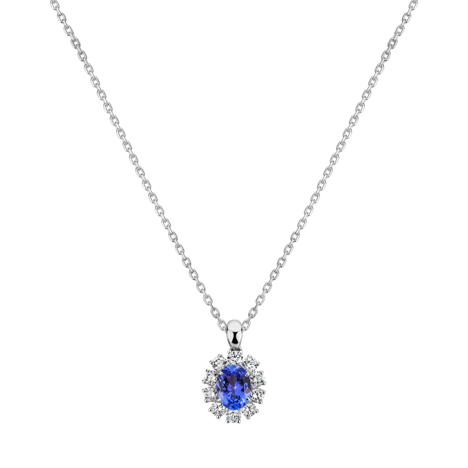 Diamond pendant with Tanzanite Winona