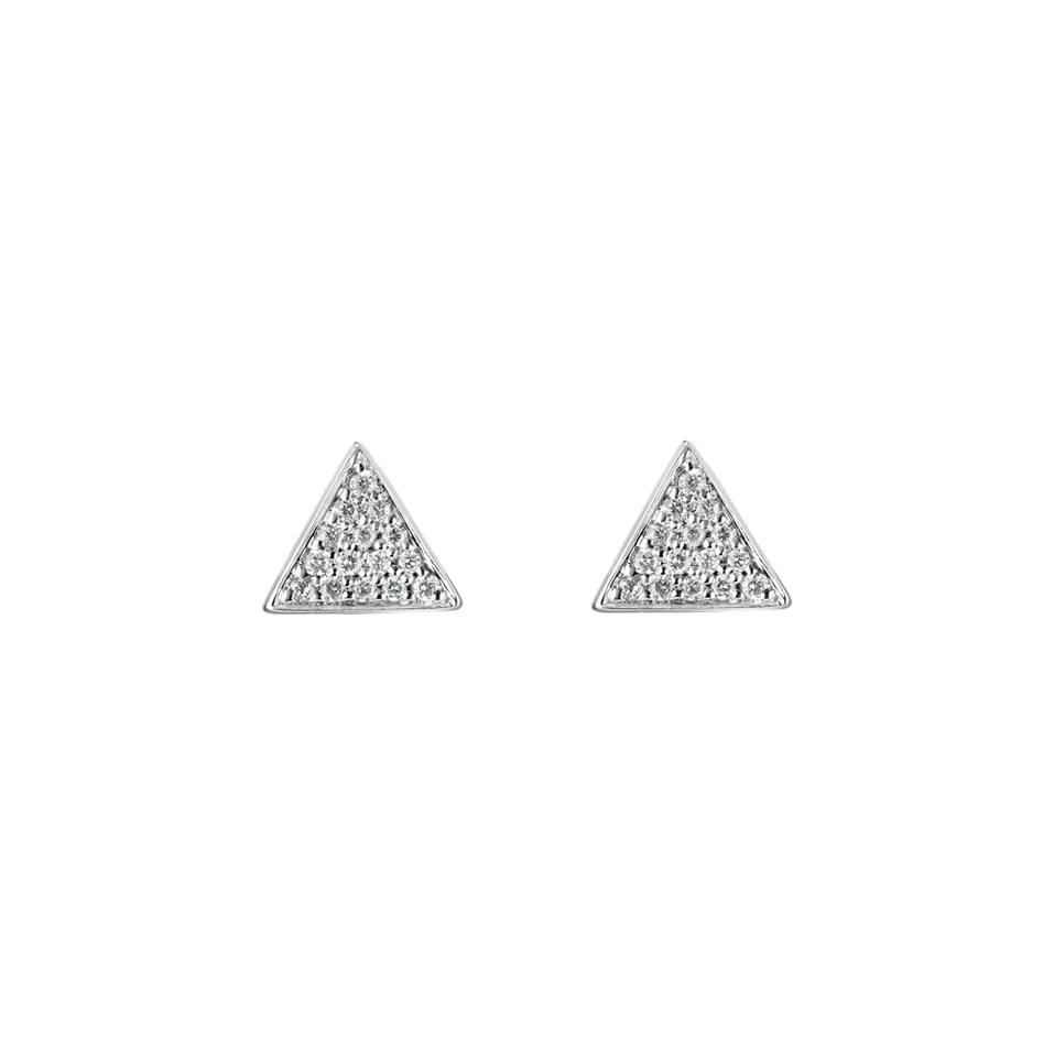 Diamond earrings Glossy Triangle