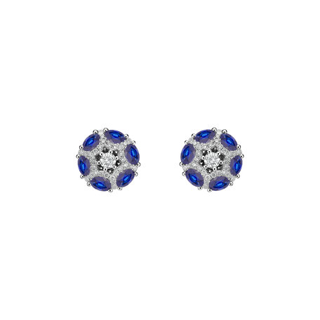 Diamond earrings and Sapphire Journee