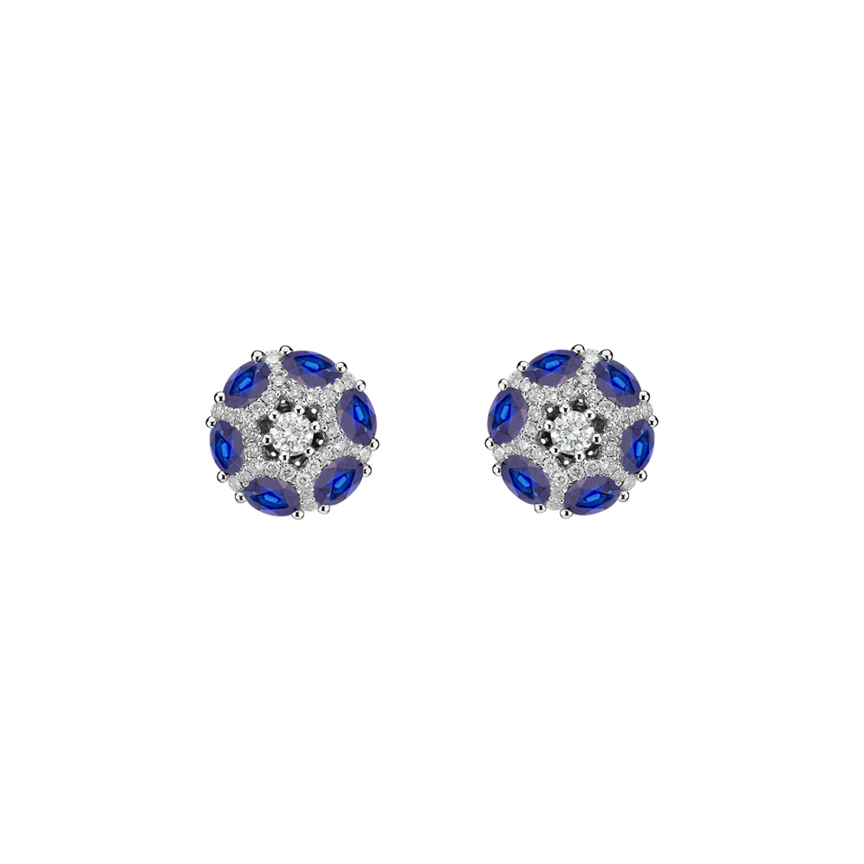 Diamond earrings and Sapphire Journee