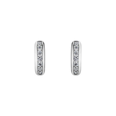 Diamond earrings Fragile Simplicity