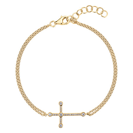 Diamond bracelet Cross of Fate