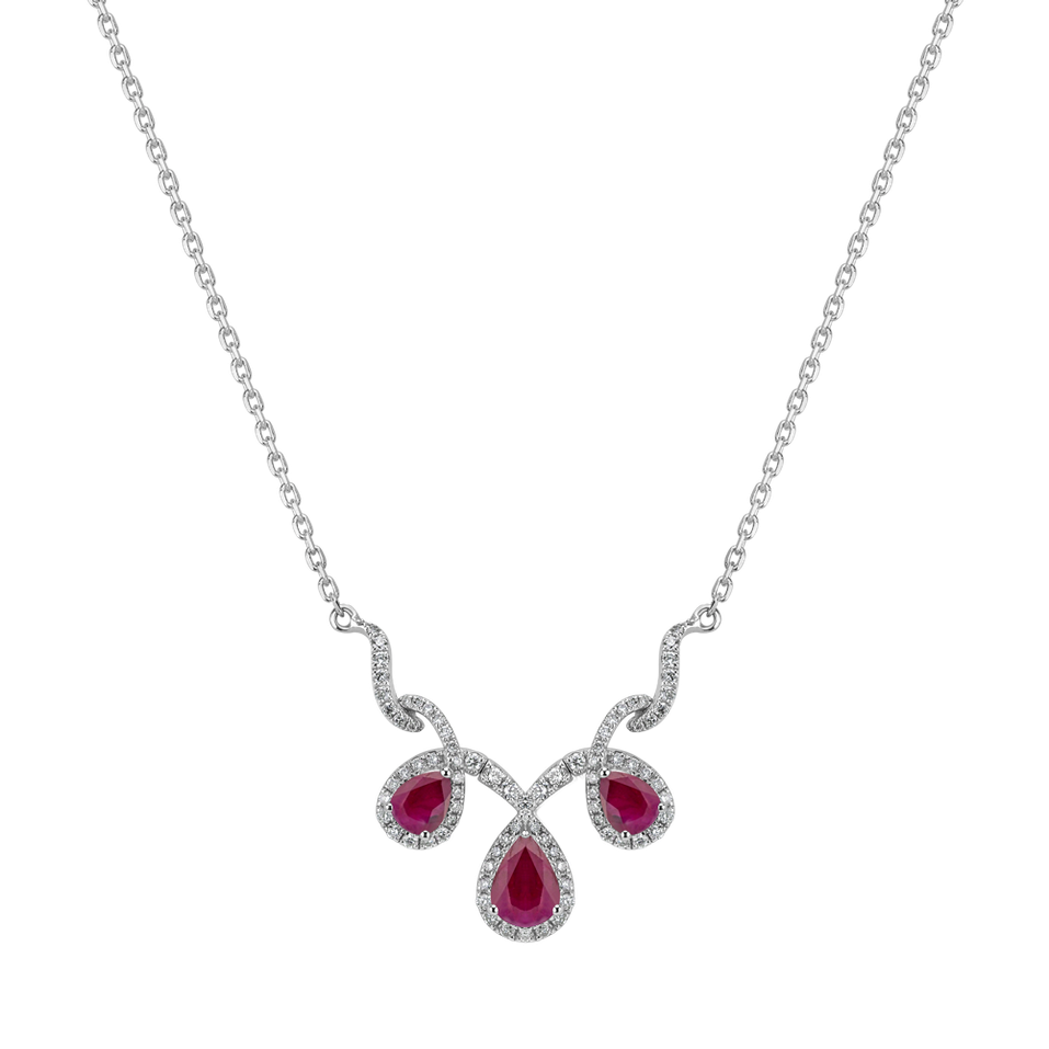 Diamond necklace with Ruby Shine Romance