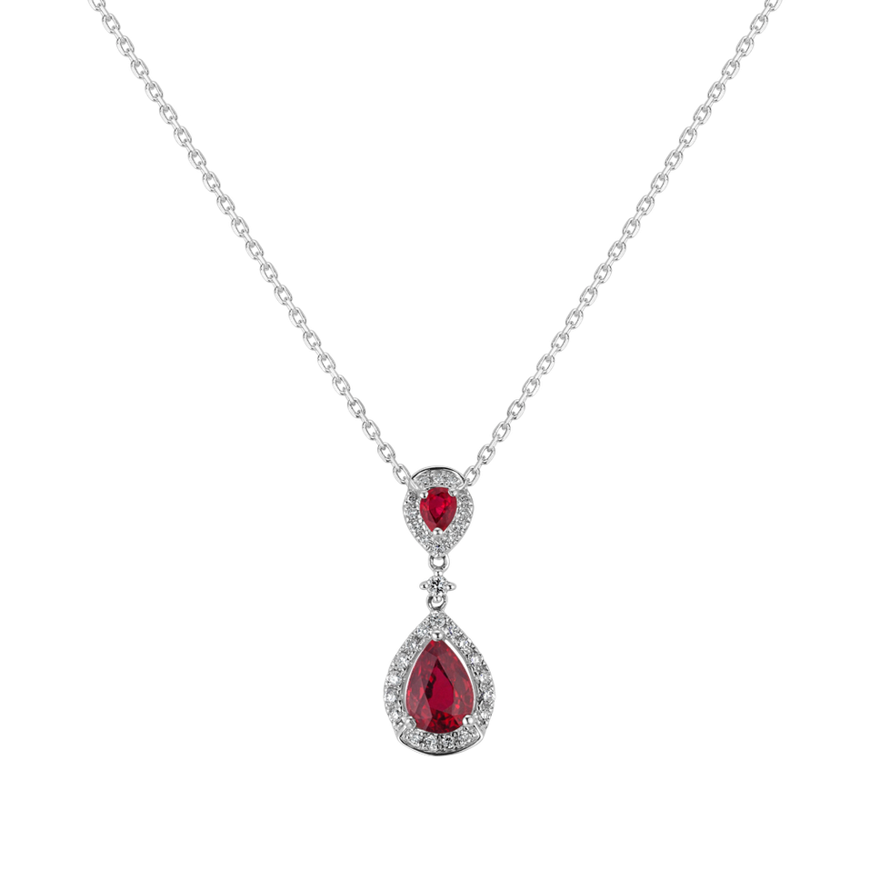 Diamond pendant with Ruby Heavenly Laments