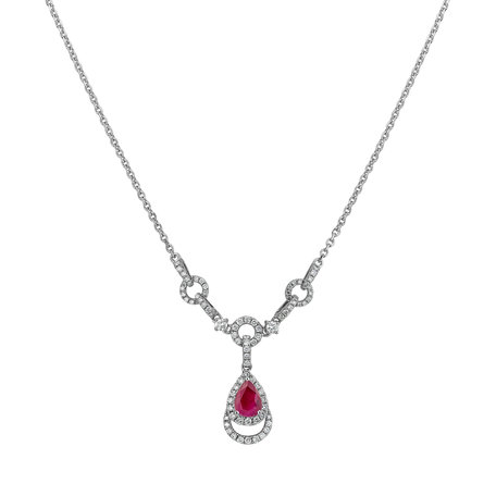 Diamond necklace with Ruby Shine Countess