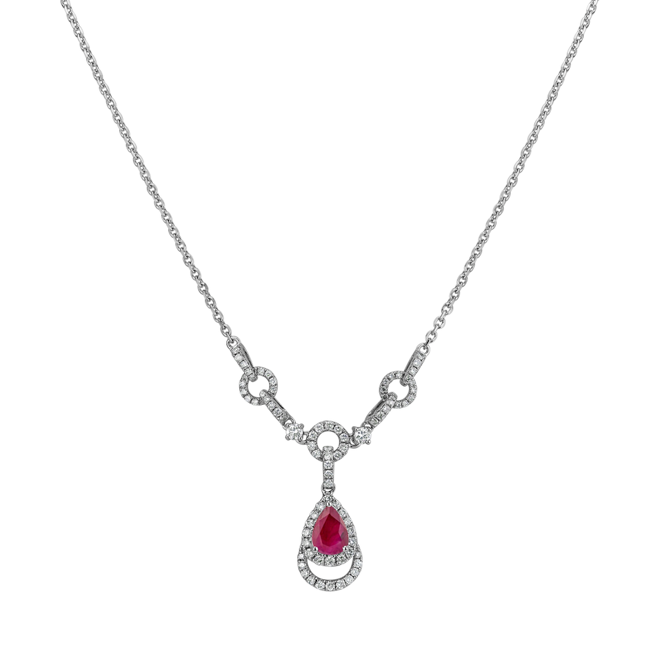 Diamond necklace with Ruby Shine Countess