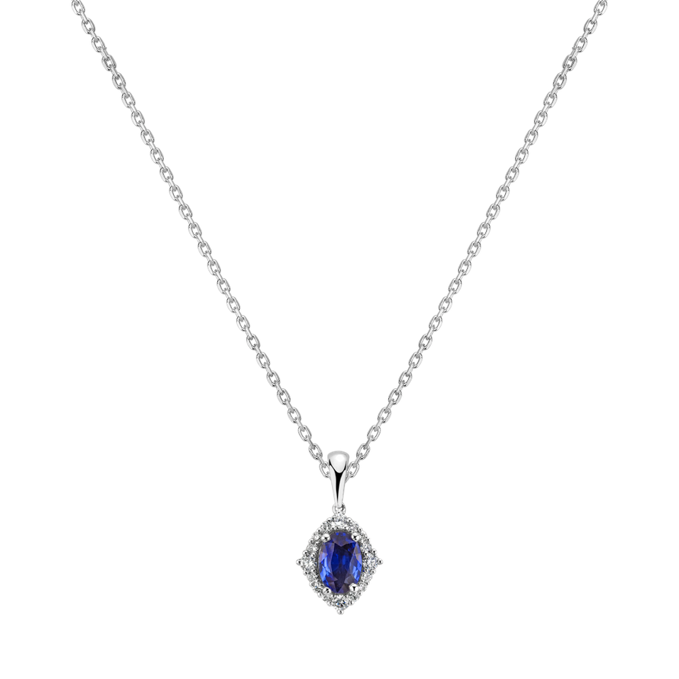 Diamond pendant with Sapphire Xaverie