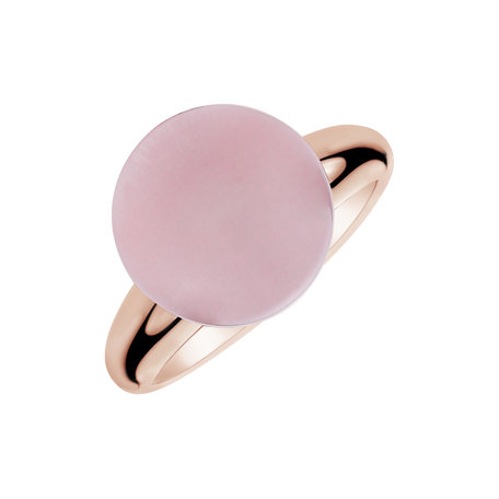 Ring with Rose Quartz Planet of Love