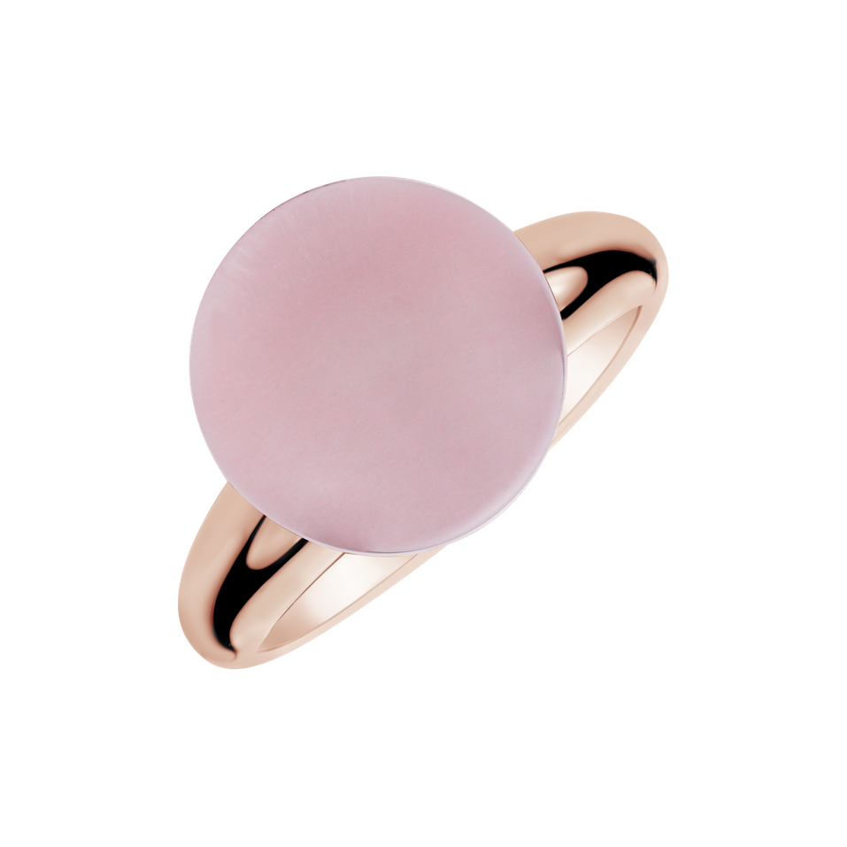 Ring with Rose Quartz Planet of Love