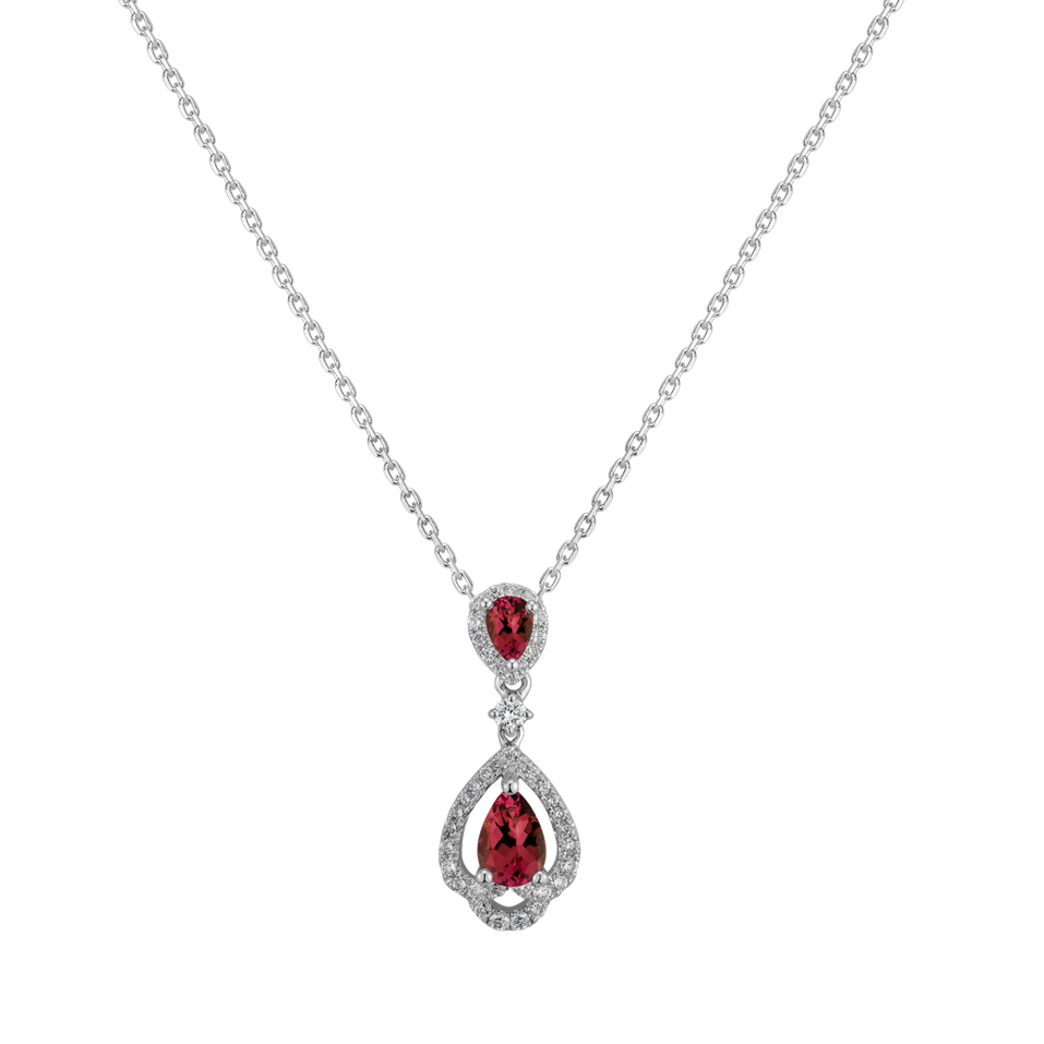 Diamond pendant with Ruby Royal Delight