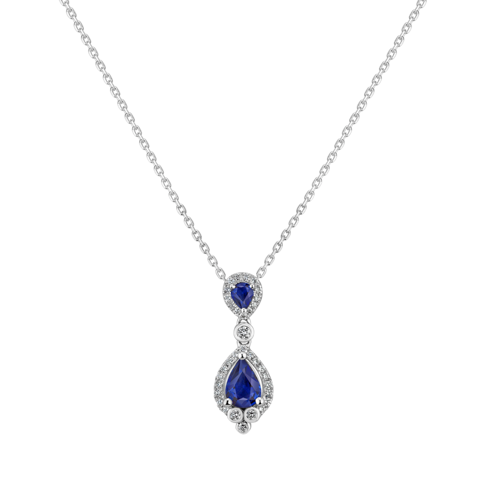 Diamond pendant with Sapphire Kingdom Call