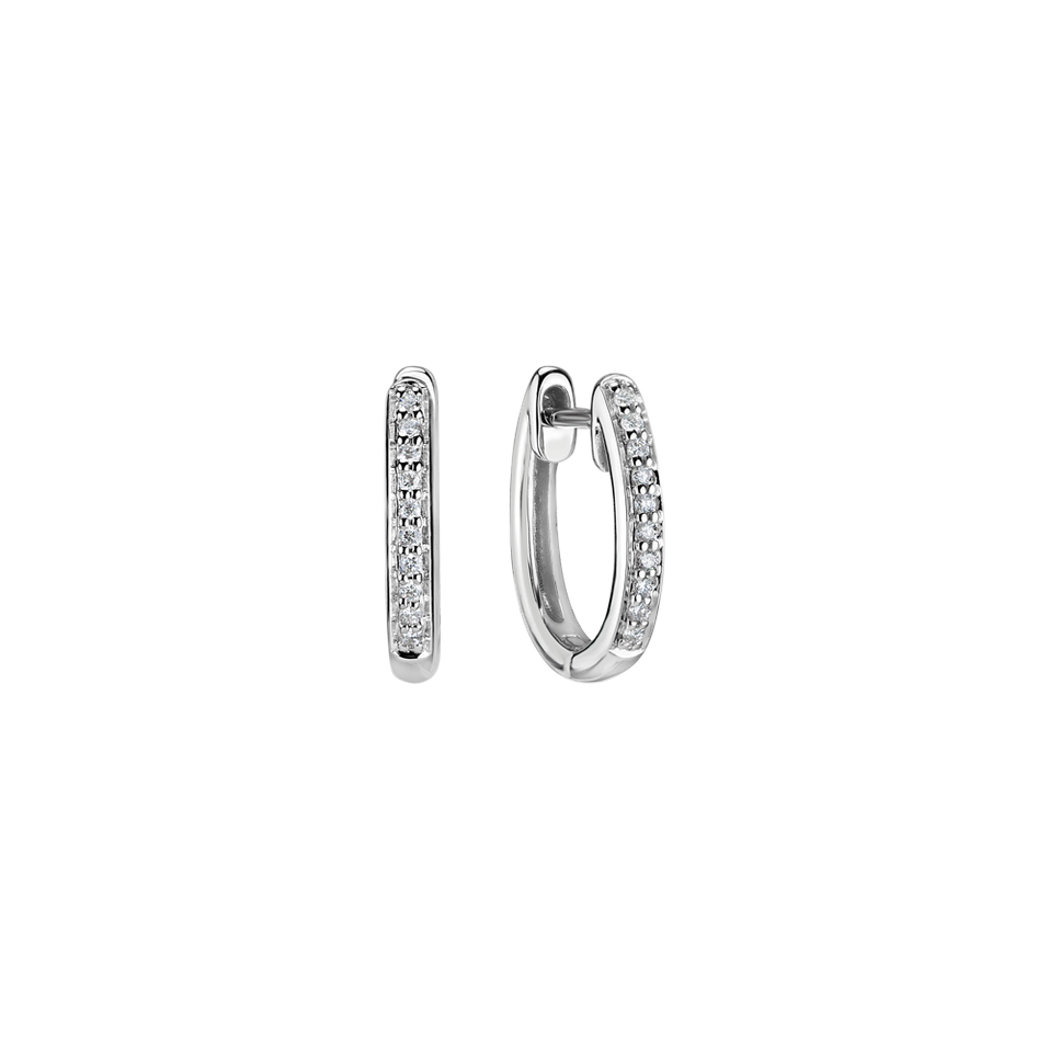 Diamond earrings Midnight Loop