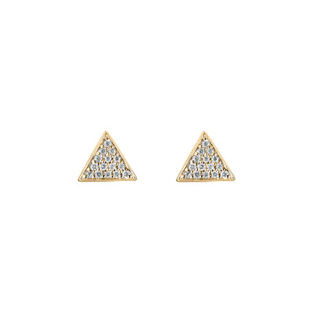 Diamond earrings Glossy Triangle