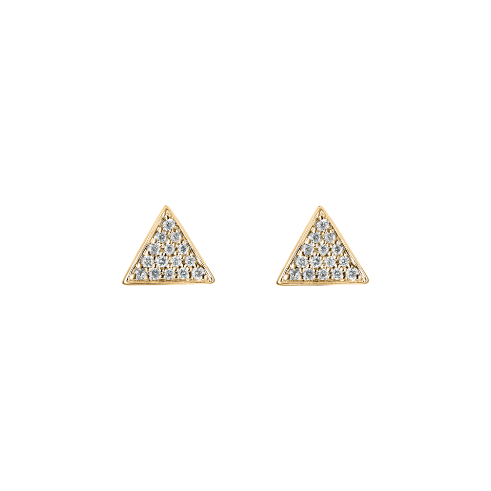 Diamond earrings Glossy Triangle