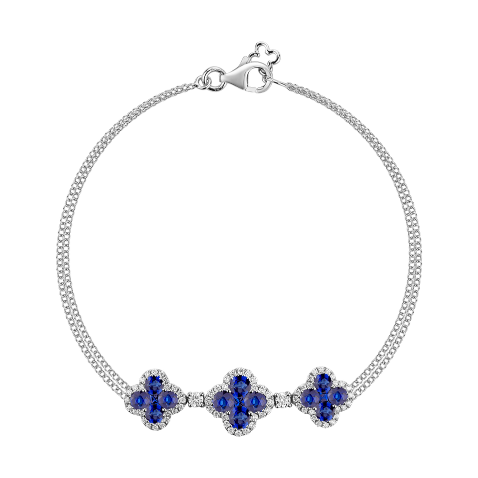 Diamond bracelet with Sapphire Sapphire Secret