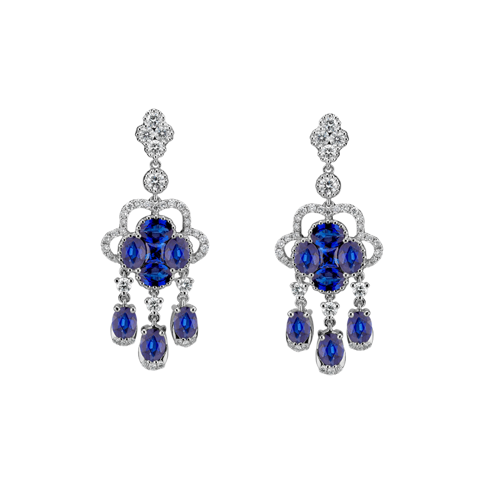 Diamond earrings and Sapphire Aristocrat Miracle