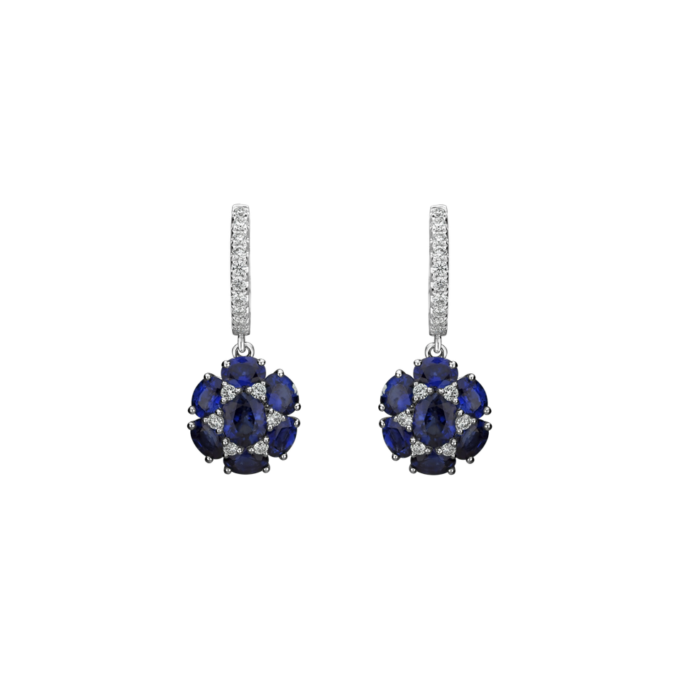 Diamond earrings and Sapphire Sapphire Disco