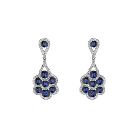 Diamond earrings and Sapphire Cephur