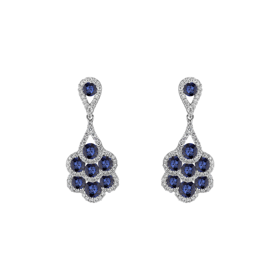 Diamond earrings and Sapphire Cephur