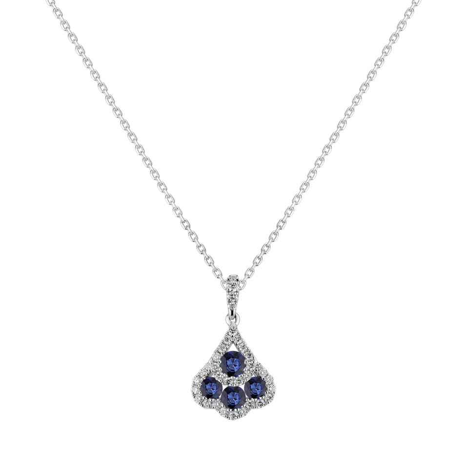 Diamond pendant with Sapphire Mererid