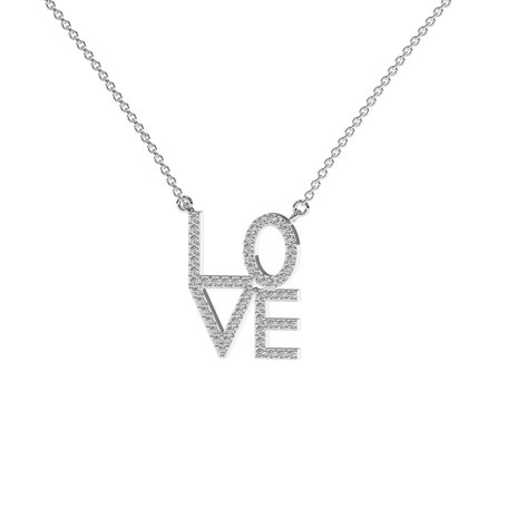 Diamond necklace Love