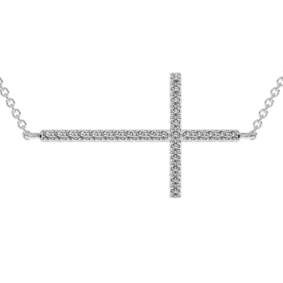 Diamond necklace Cross