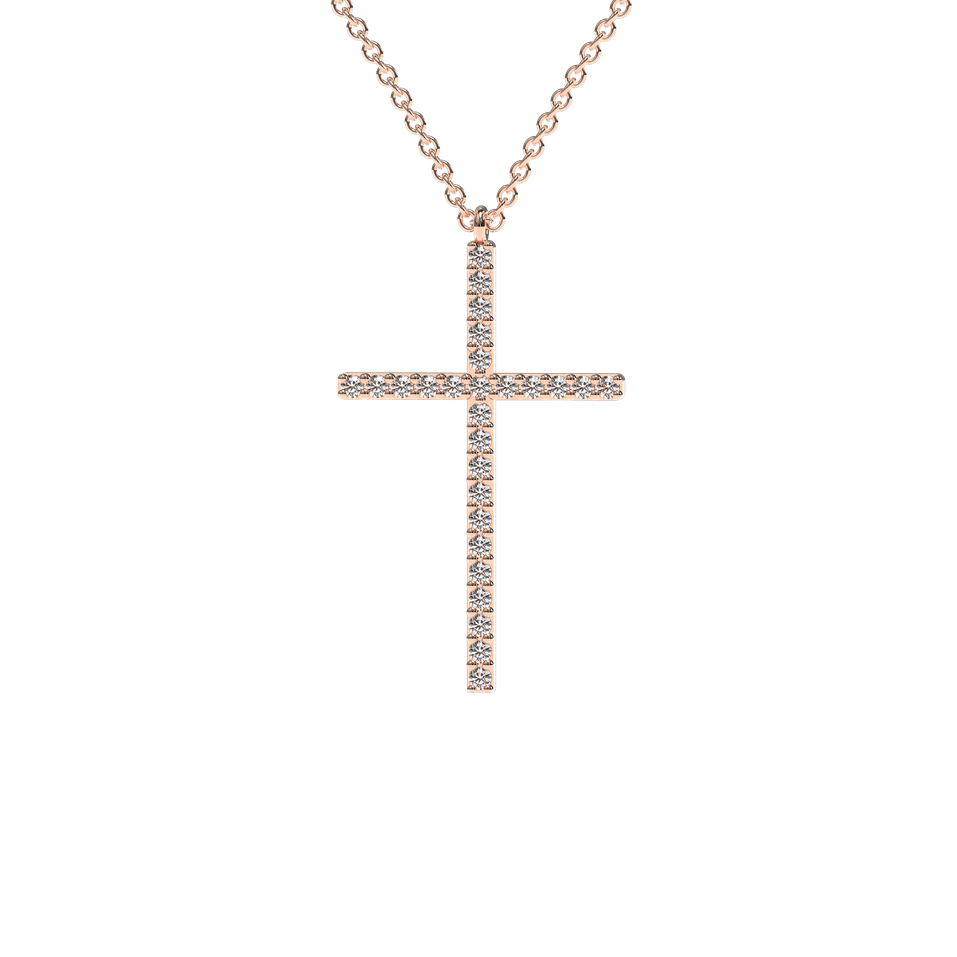 Diamond necklace Cross