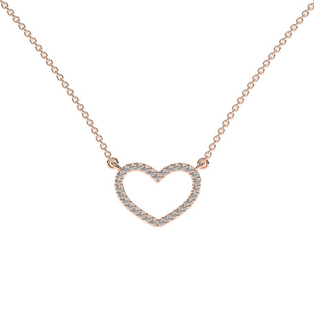 Diamond necklace Heart