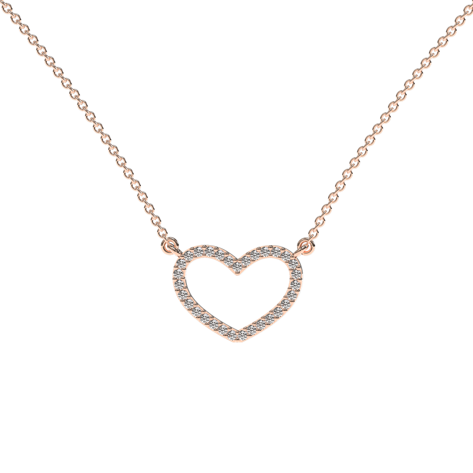 Diamond necklace Heart